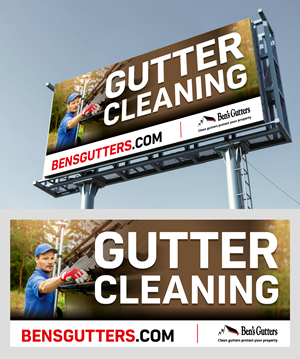 Design de Panneau par KreativeMadz pour Bens Gutters Commercial | Design : #29535892