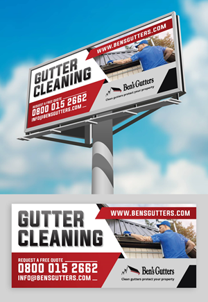 Design de Panneau par KreativeMadz pour Bens Gutters Commercial | Design : #29536446