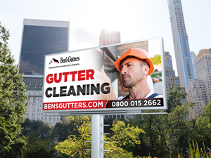 Design de Panneau par Sun Creative pour Bens Gutters Commercial | Design : #29533164