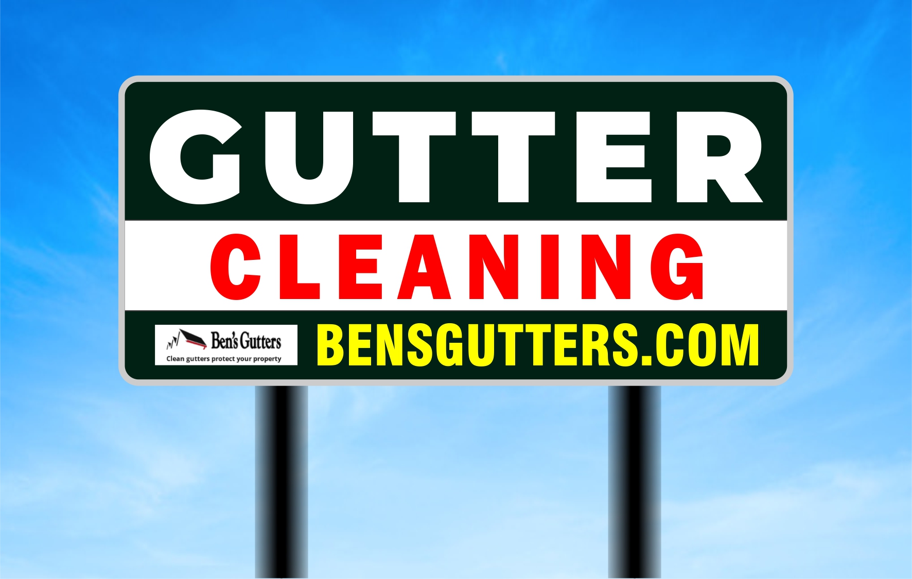 Billboard Design by ubcreations11 for Bens Gutters Commercial | Design #29551630