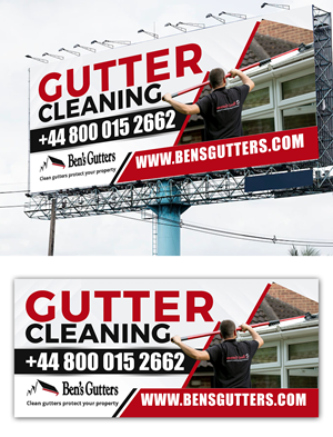Design de Panneau par debdesign pour Bens Gutters Commercial | Design : #29539777
