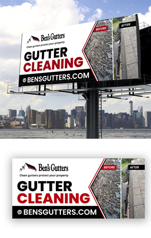 Design de Panneau par debdesign pour Bens Gutters Commercial | Design : #29539869