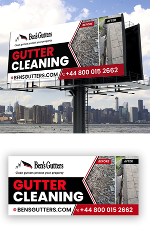 Design de Panneau par debdesign pour Bens Gutters Commercial | Design : #29539870