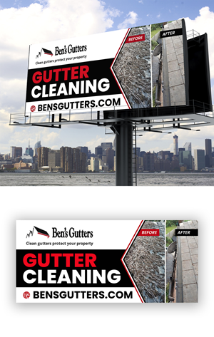 Design de Panneau par debdesign pour Bens Gutters Commercial | Design : #29539871