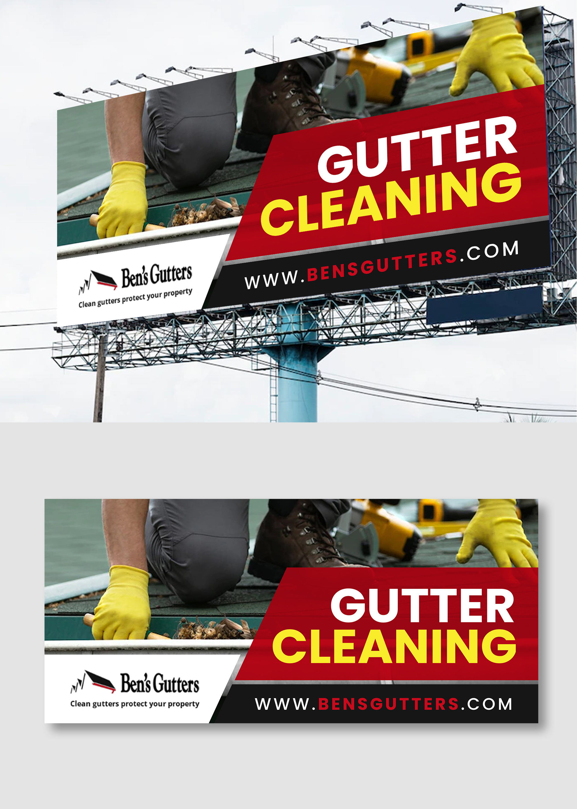 Design de Panneau par debdesign pour Bens Gutters Commercial | Design #29540030