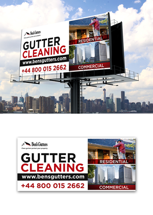 Billboard Design by debdesign for Bens Gutters Commercial | Design: #29540090