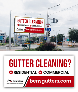 Billboard Design by debdesign for Bens Gutters Commercial | Design: #29568158