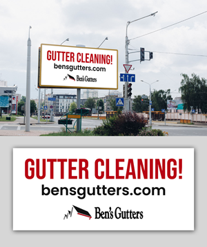 Billboard Design by debdesign for Bens Gutters Commercial | Design: #29572420