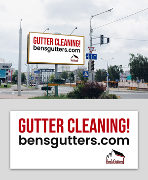 Billboard Design by debdesign for Bens Gutters Commercial | Design: #29592313