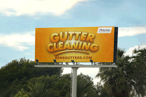 Billboard Design by Madin for Bens Gutters Commercial | Design #29531926