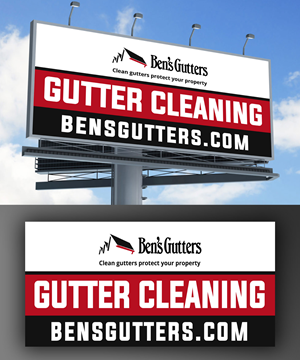 Design de Panneau par LAXMI DESIGNHUB pour Bens Gutters Commercial | Design : #29536764