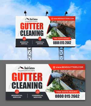 Design de Panneau par ecorokerz pour Bens Gutters Commercial | Design : #29535219