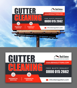 Design de Panneau par ecorokerz pour Bens Gutters Commercial | Design : #29535549