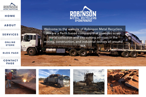 Web Design by ELAMANTS for Robinson Metal Recyclers | Design #29553575
