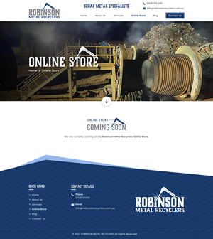 Web Design by Sbss for Robinson Metal Recyclers | Design: #29633664