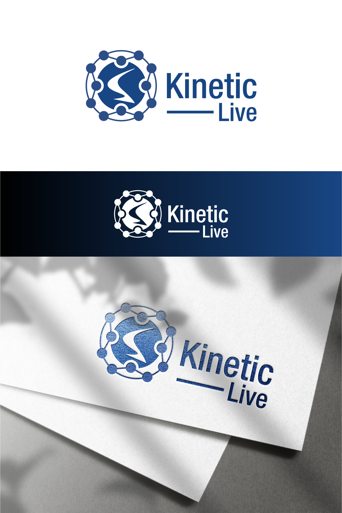 Logo Design by Clego for Kinetic Software | Design #29571438