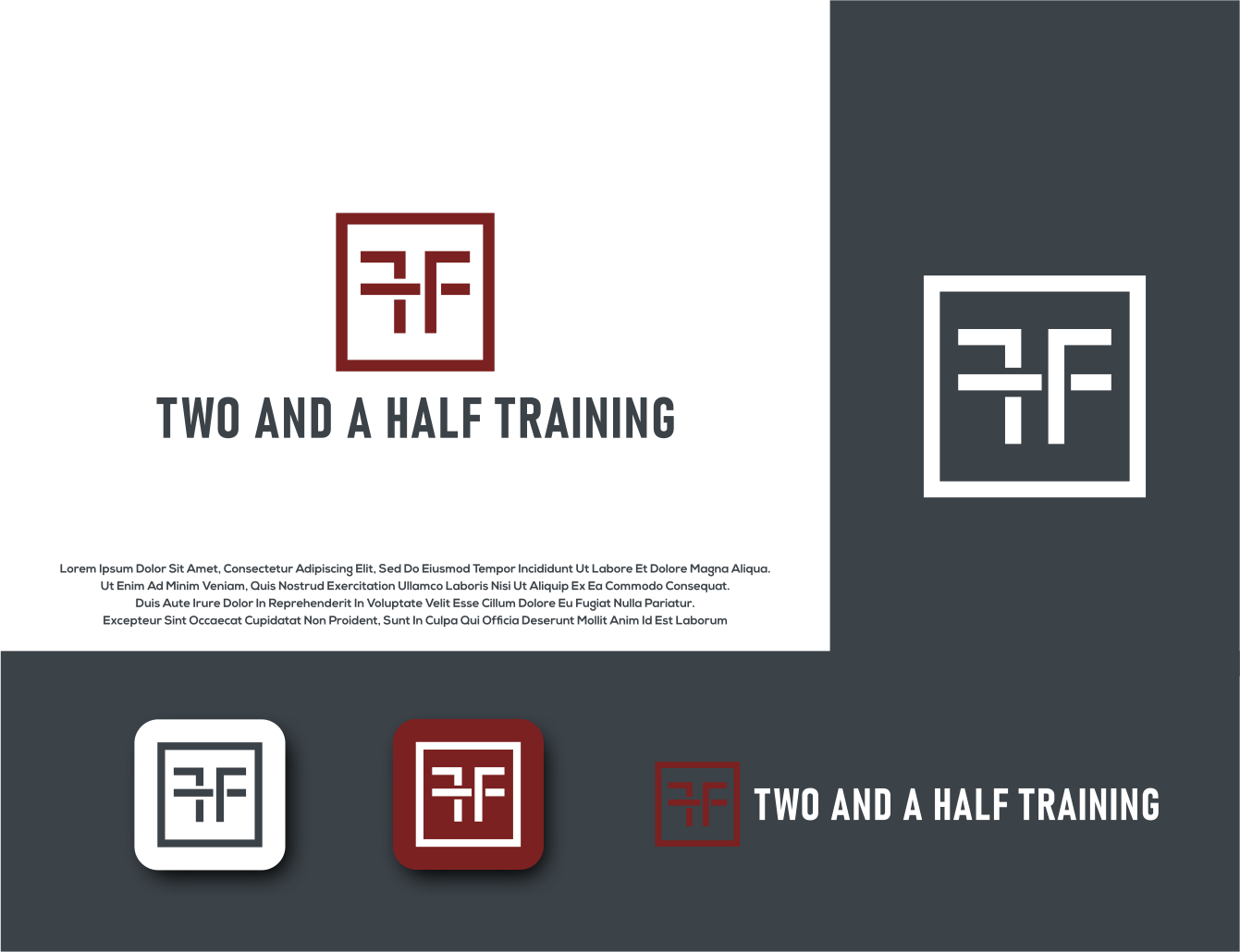 Logo Design by Aditya.DwiRama for Two and a Half Training | Design #29652003