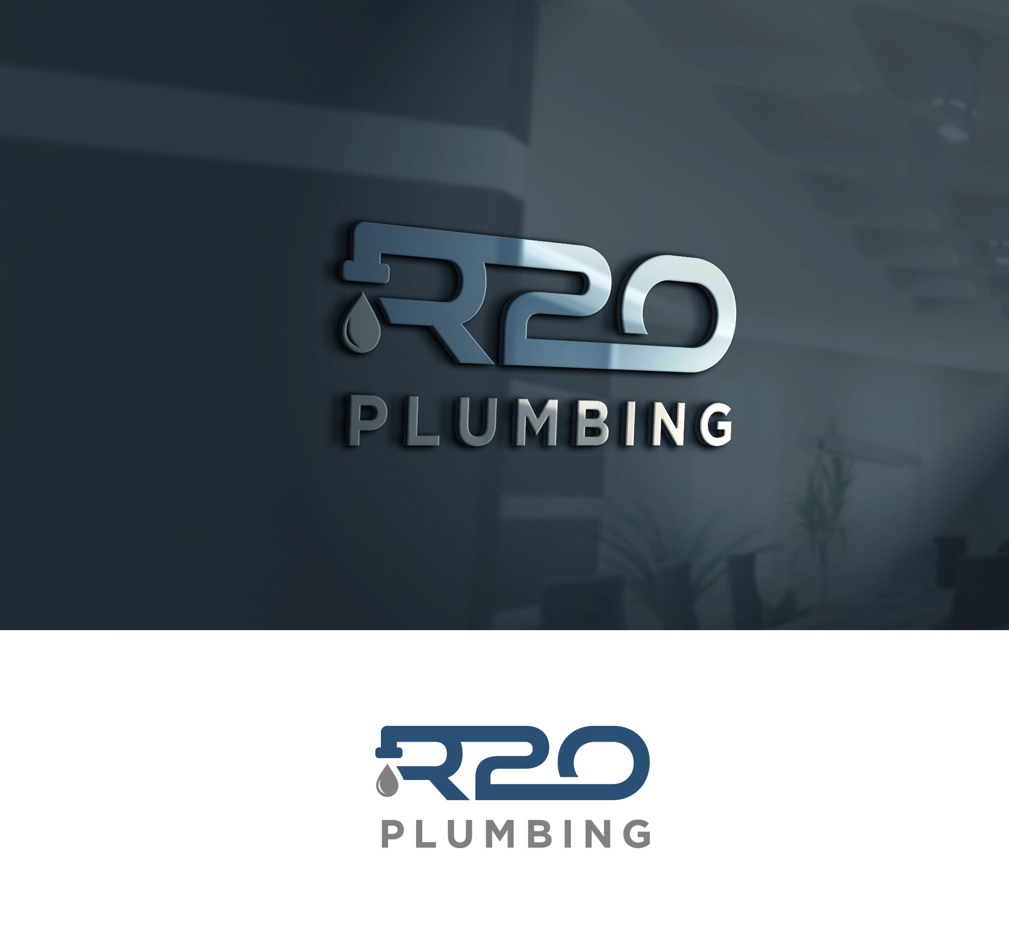 Logo Design by riyad123 for R2O Plumbing  | Design #29547960