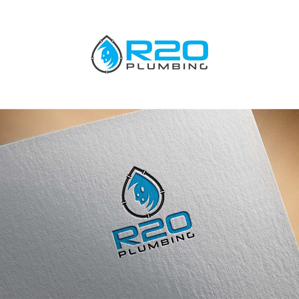 Logo Design by RA-bica for R2O Plumbing  | Design #29545705
