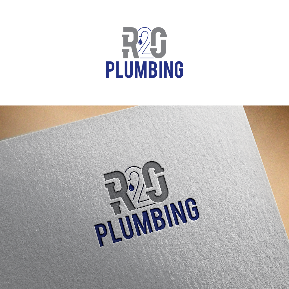 Diseño de Logo por RA-bica para R2O Plumbing  | Diseño #29545706