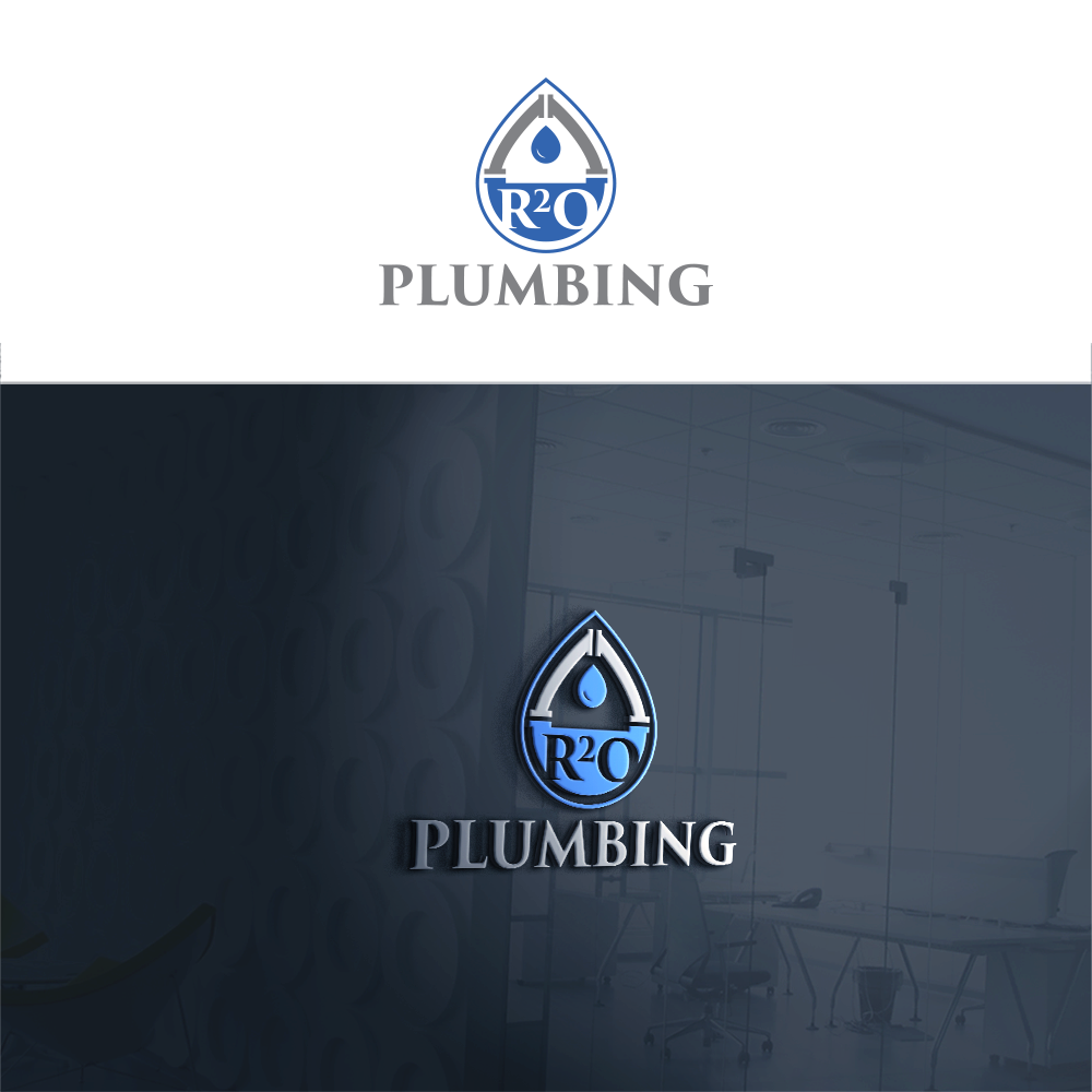 Diseño de Logo por RA-bica para R2O Plumbing  | Diseño #29545707