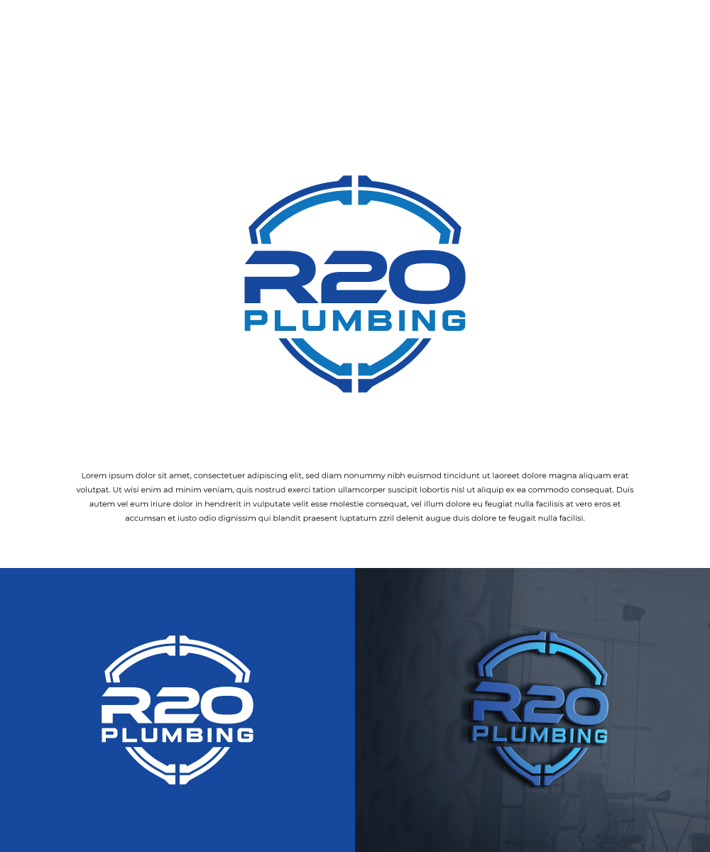 Logo-Design von TrisDesign für R2O Plumbing  | Design #29544681