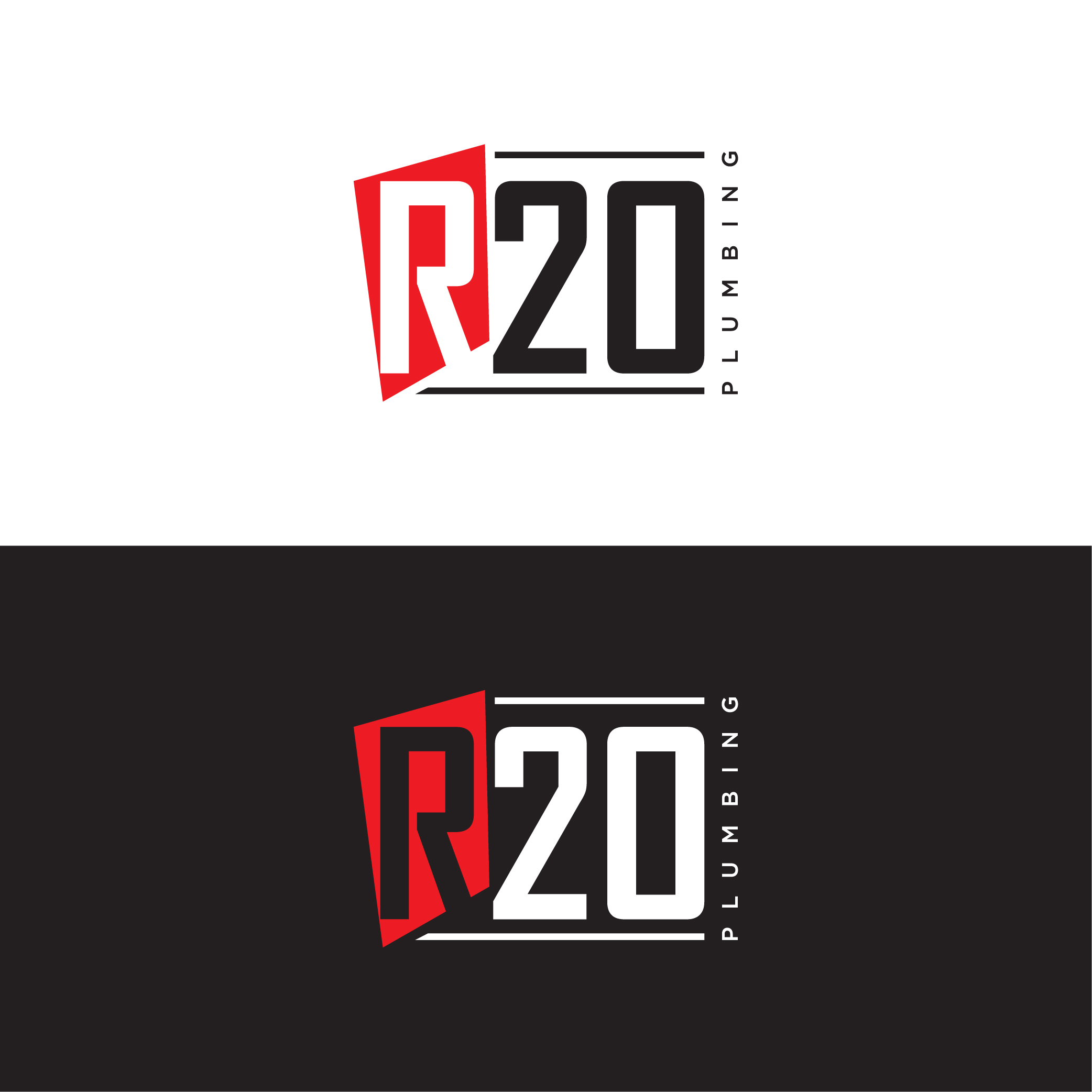 Logo Design by CrewType for R2O Plumbing  | Design #29547984