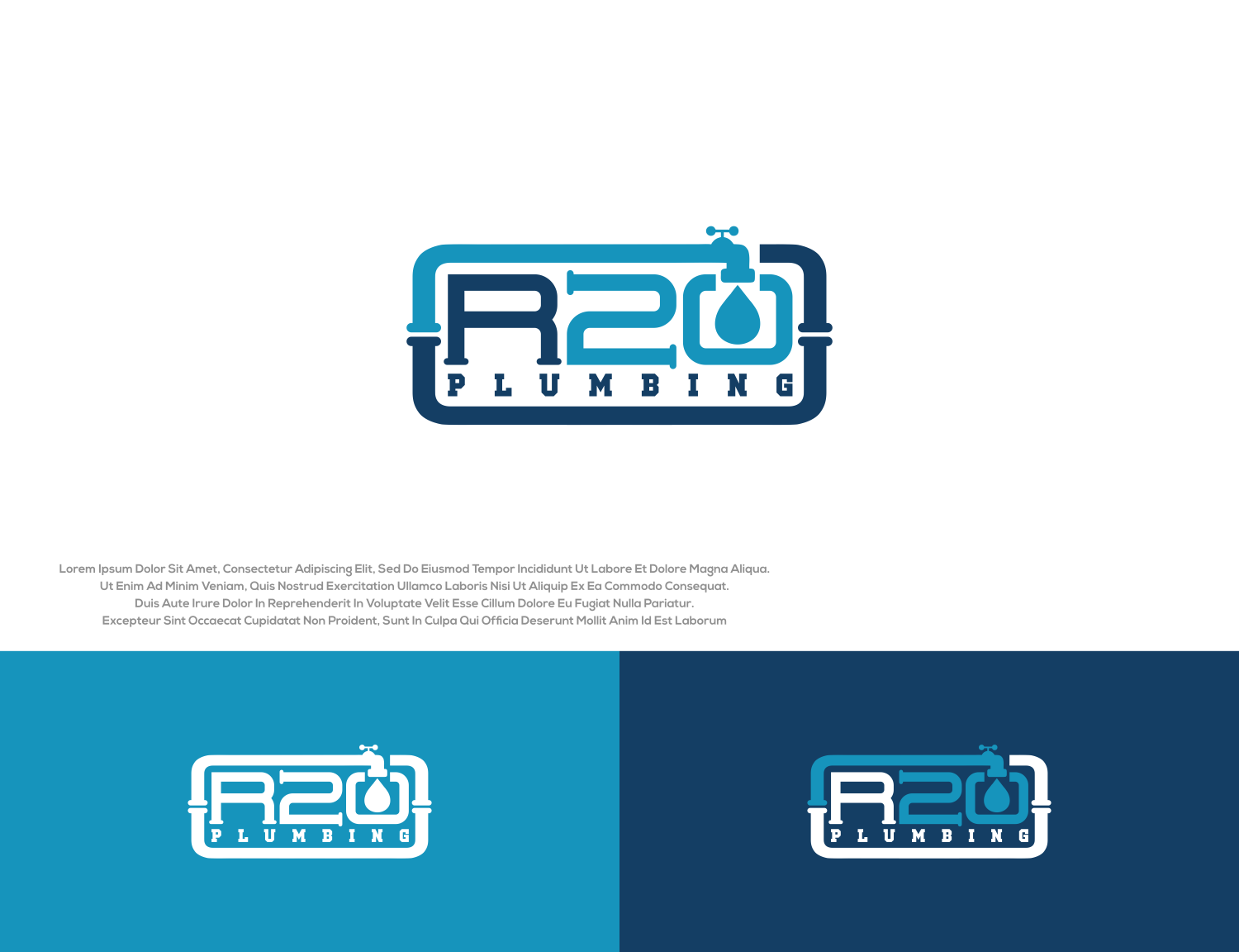 Diseño de Logo por Aditya.DwiRama para R2O Plumbing  | Diseño #29545485