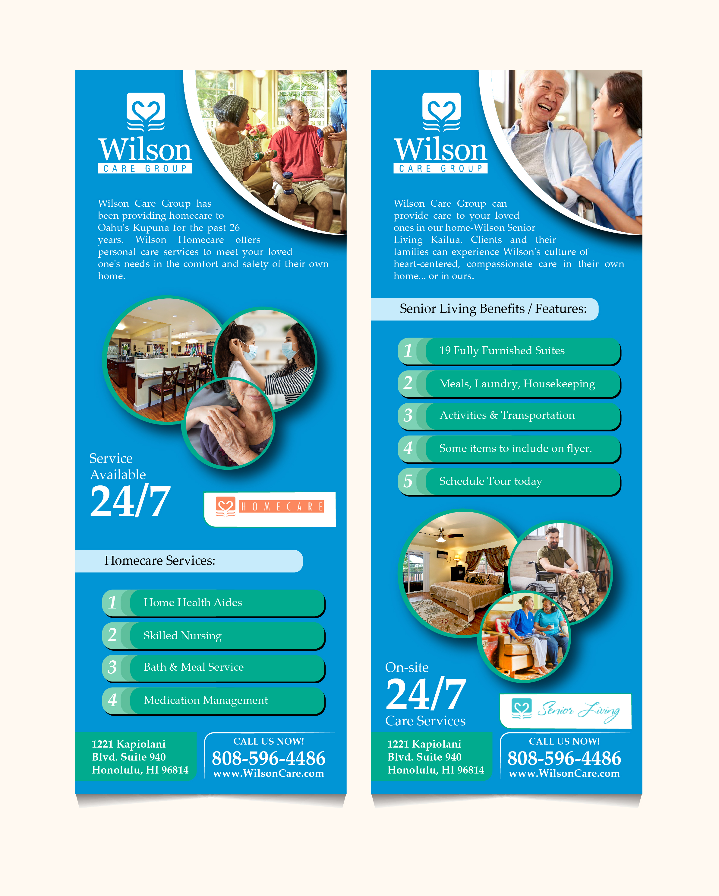Flyer Design by 3Guys for Wilson Care Group | Design #29546977