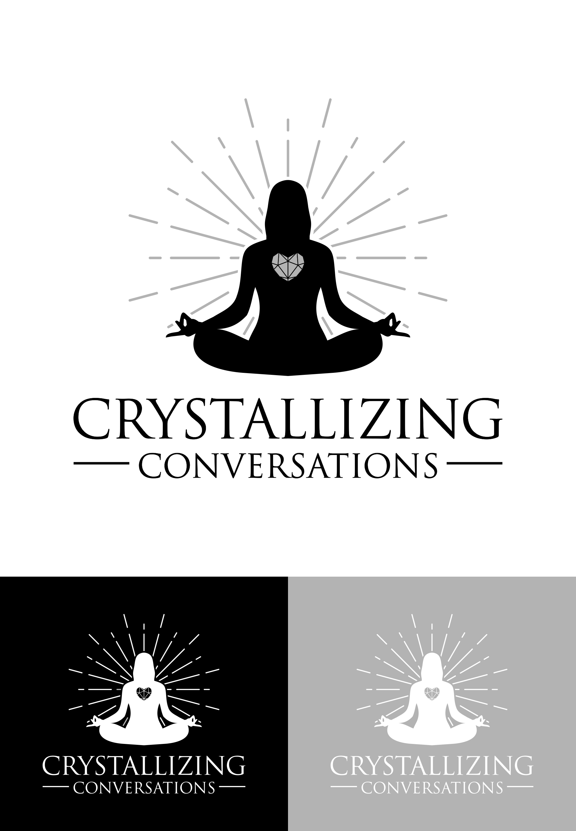Logo Design by GambarSERU for Crystallizing Conversations | Design #29552469