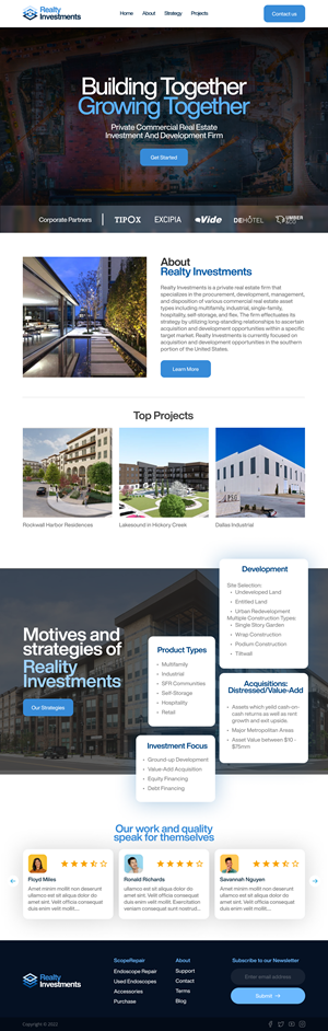 Web Design by Maansib for Realty Investments | Design: #29586973