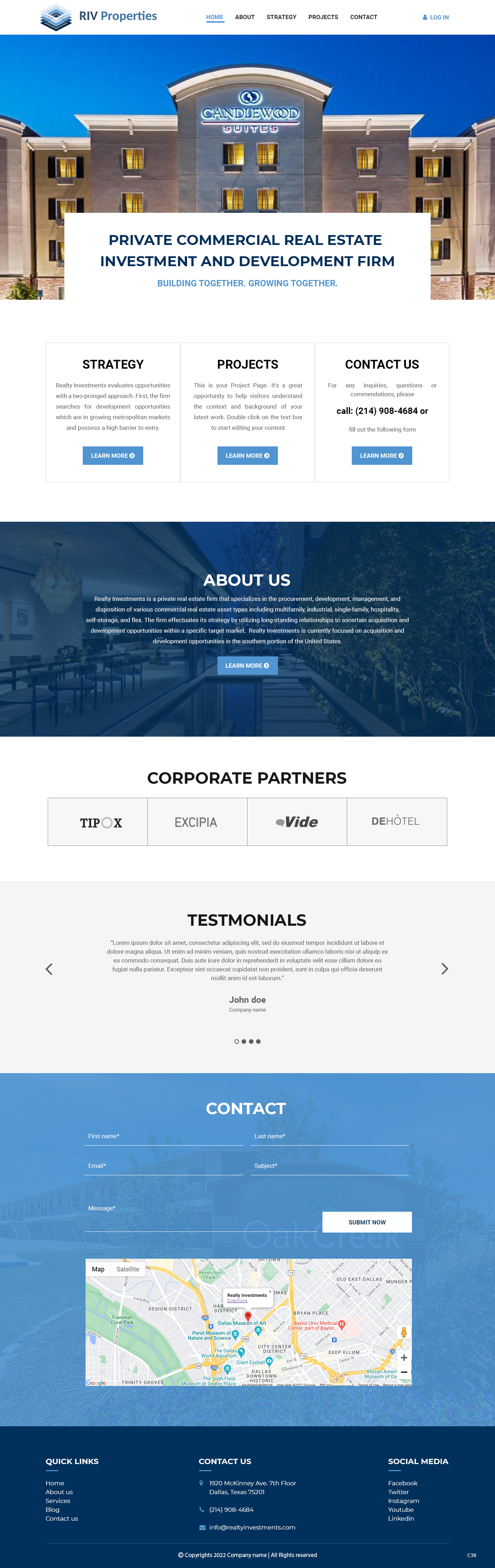 Web Design by pb for Realty Investments | Design #29558018