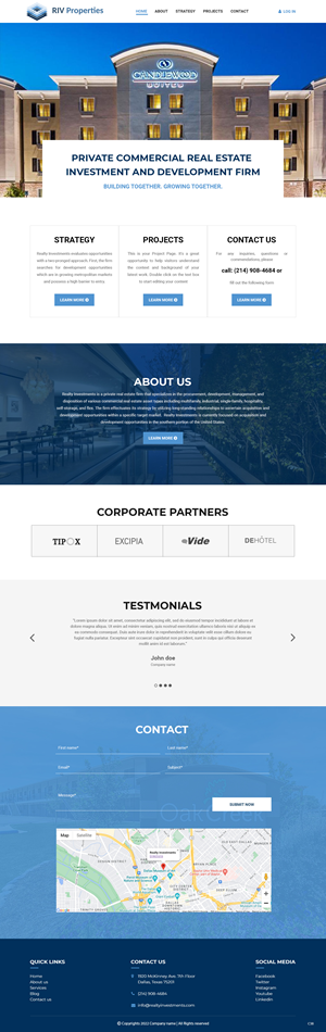 Web Design by pb for Realty Investments | Design: #29558018