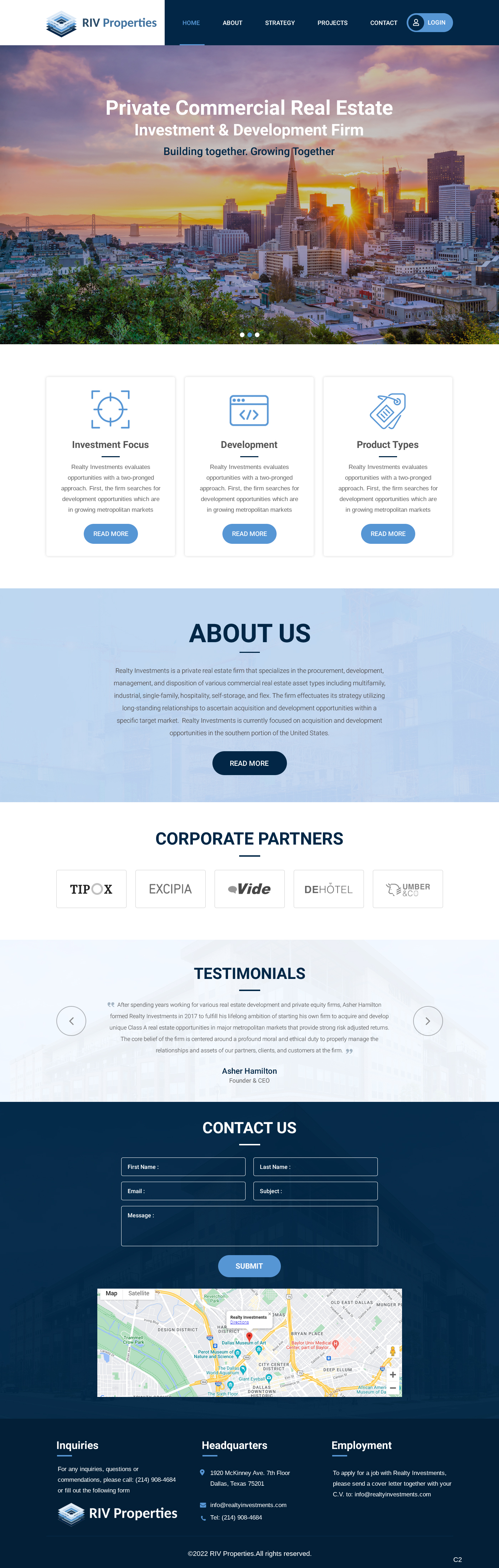 Web Design by pb for Realty Investments | Design #29558019