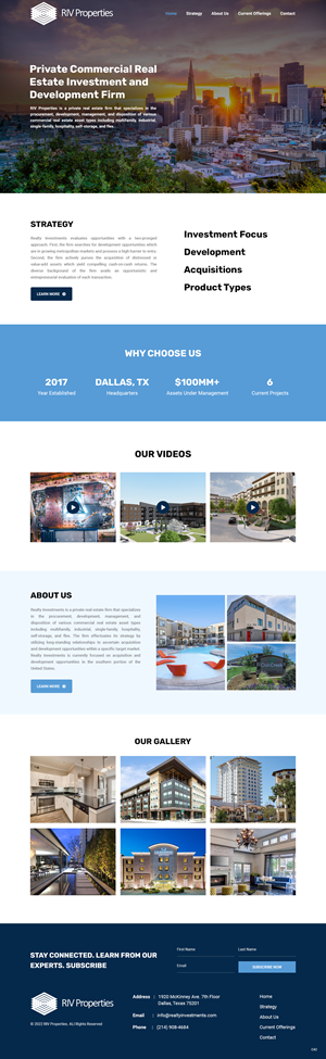 Web Design by pb for Realty Investments | Design: #29558020