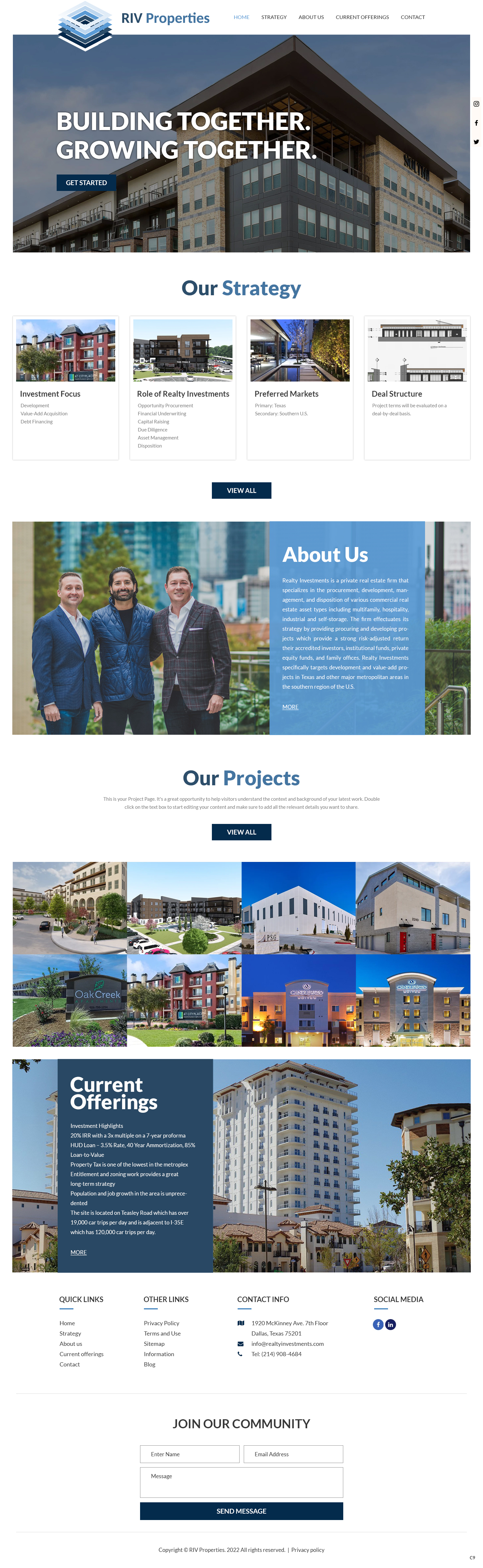 Web Design by pb for Realty Investments | Design #29558021