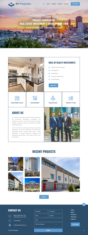 Web Design by pb for Realty Investments | Design: #29558022