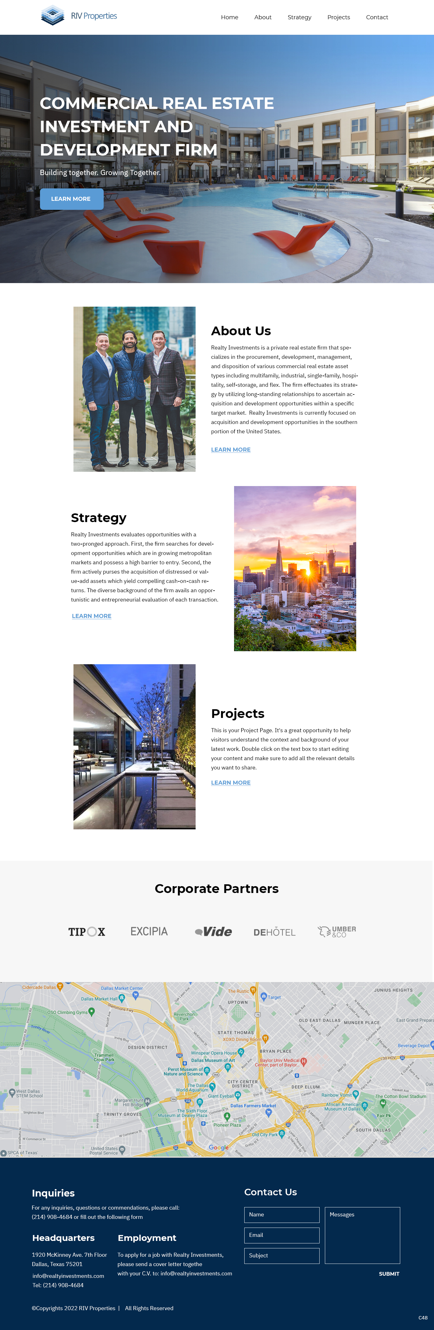 Web Design by pb for Realty Investments | Design #29558023