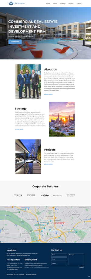 Web Design by pb for Realty Investments | Design: #29558023