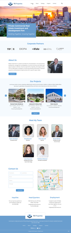 Web Design by pb for Realty Investments | Design: #29558024