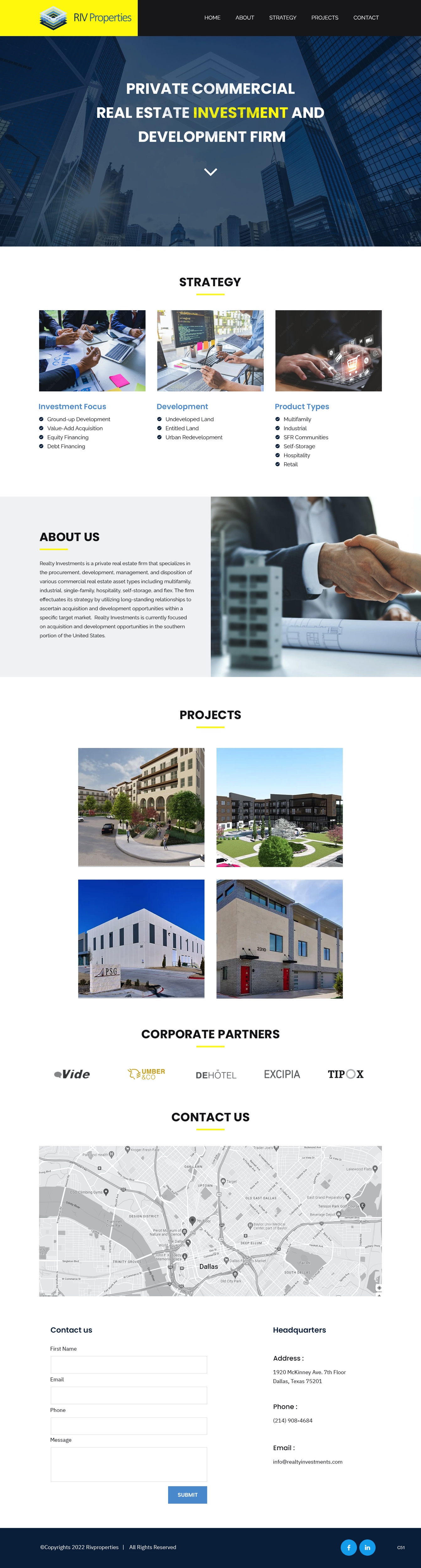 Web Design by pb for Realty Investments | Design #29558025