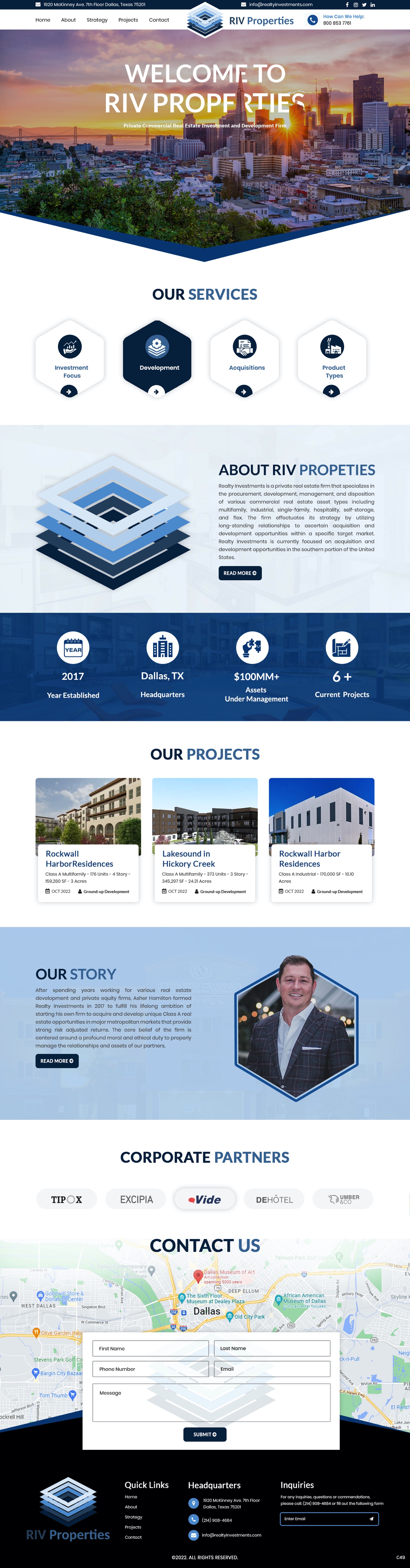 Web Design by pb for Realty Investments | Design #29558026