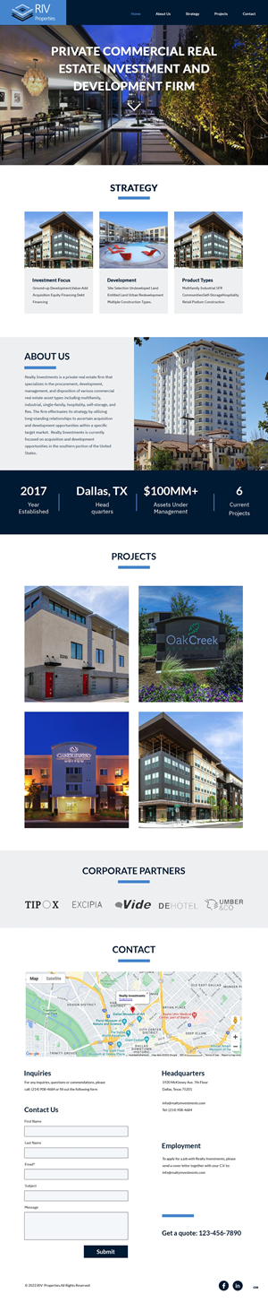 Web Design by pb for Realty Investments | Design: #29558030
