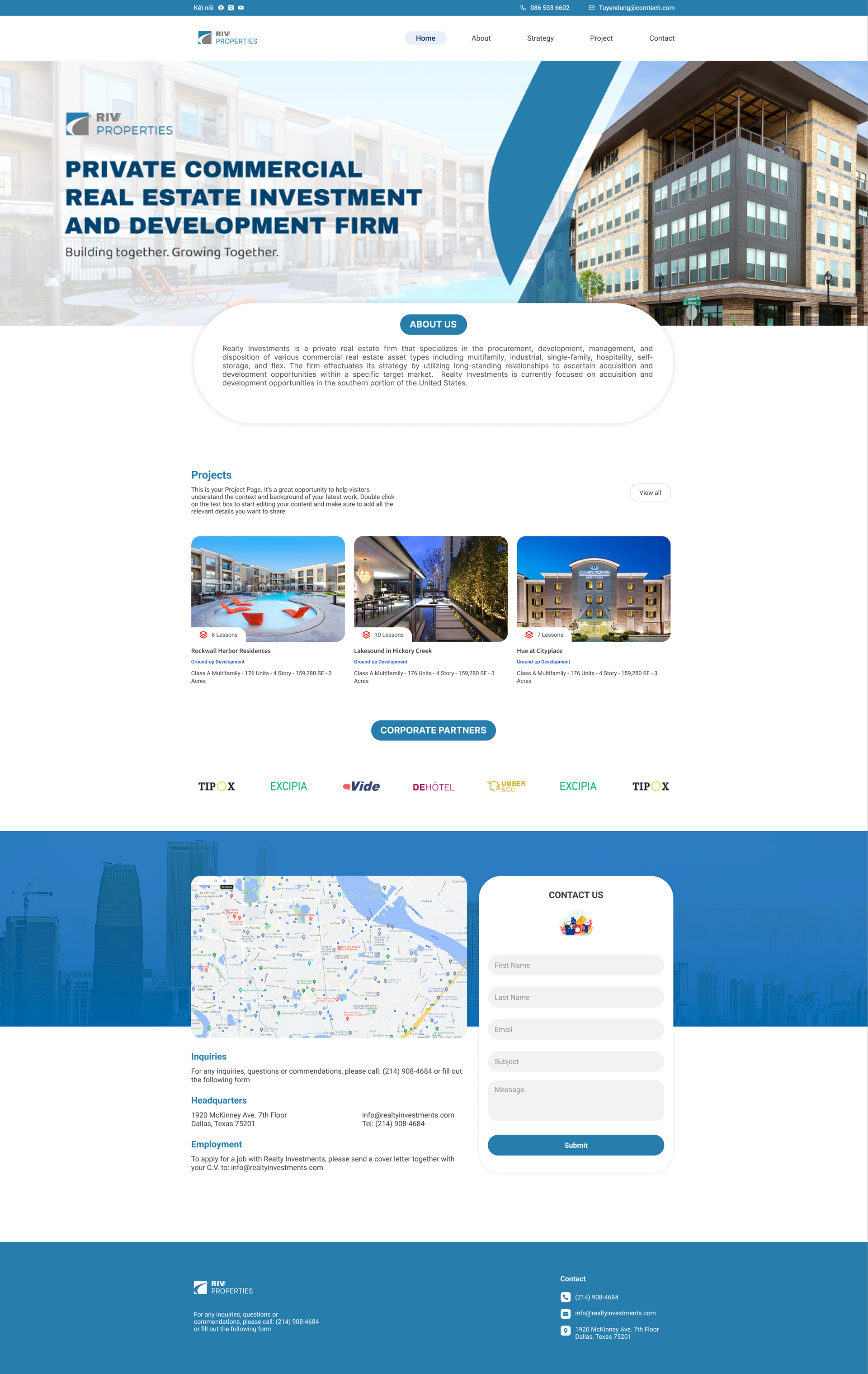 Web Design by 4+Creative for Realty Investments | Design #29577687
