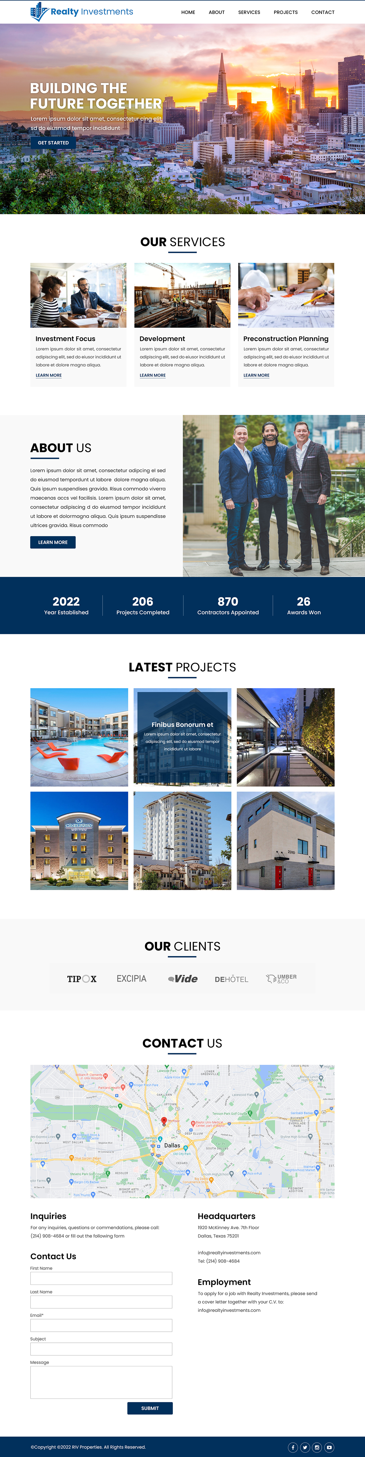 Web Design by Titan Eagle for Realty Investments | Design #29551747