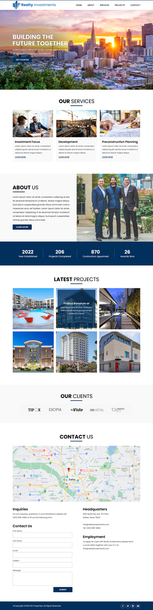 Web Design by Titan Eagle for Realty Investments | Design: #29551747