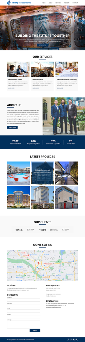 Web Design by Titan Eagle for Realty Investments | Design: #29551750