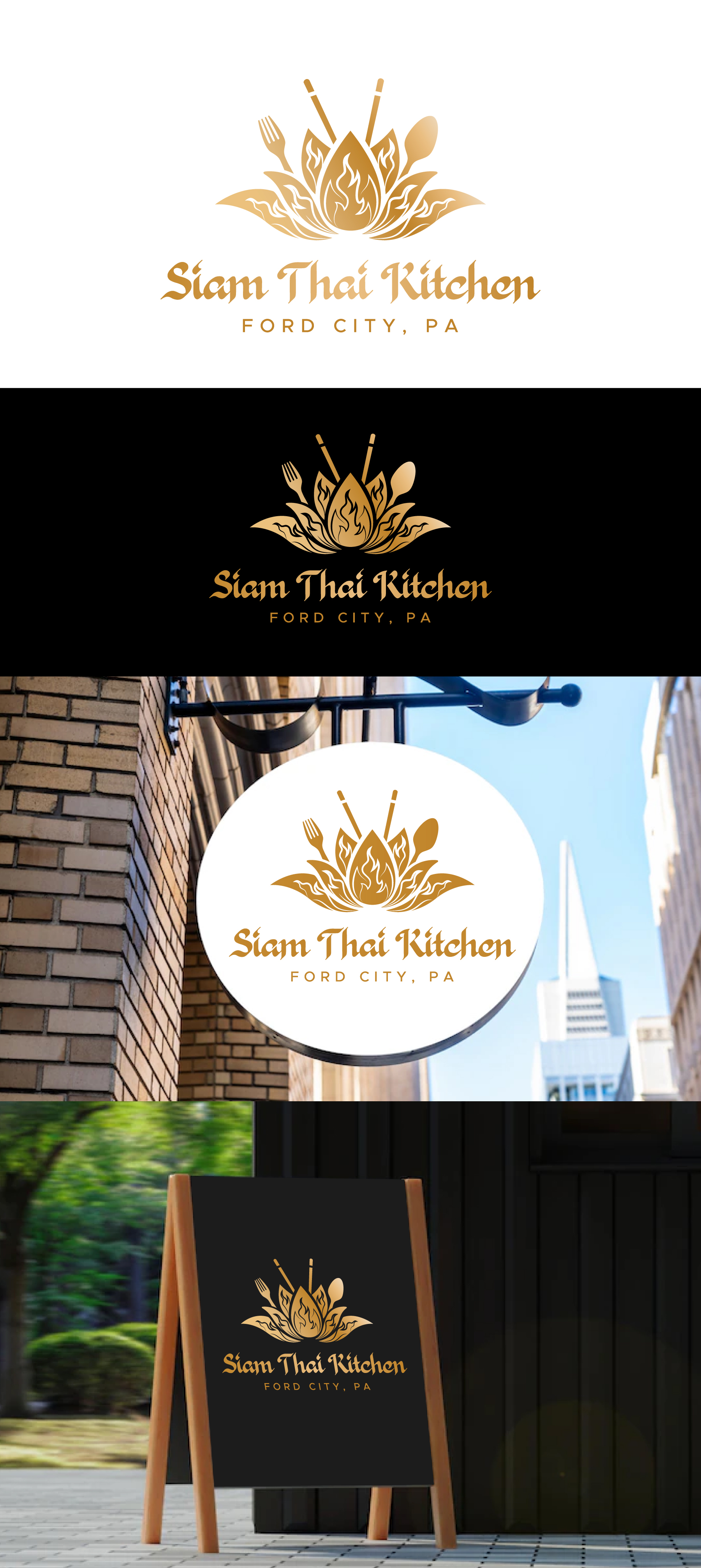 Logo Design by debdesign for Thai Siam Kitchen | Design #29566360