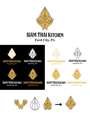 Logo Design by dmoeksa for Thai Siam Kitchen | Design: #29553166