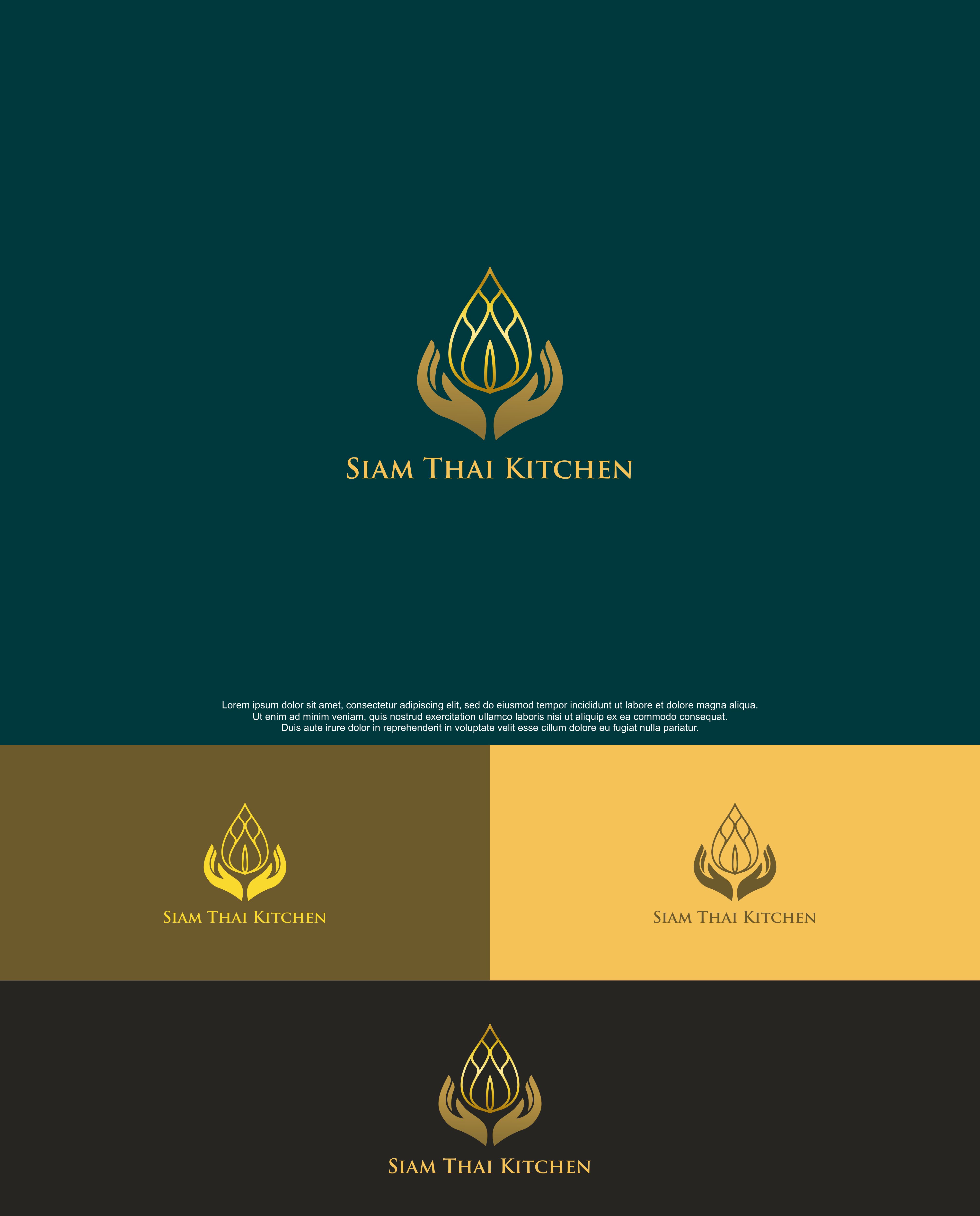 Logo Design by QILLASOFT-Design for Thai Siam Kitchen | Design #29599198